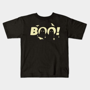 Halloween Boo Ghost Pumpkin spider Kids T-Shirt